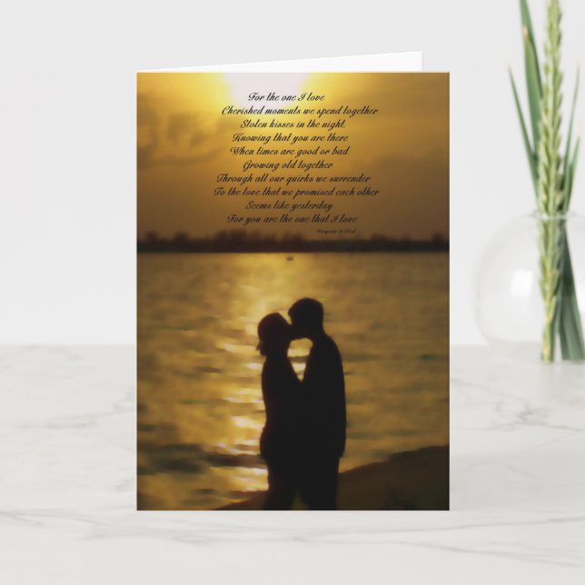 Cartão Pelo que eu amo (Frente)