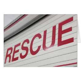 Cartão Pelotão do salvamento