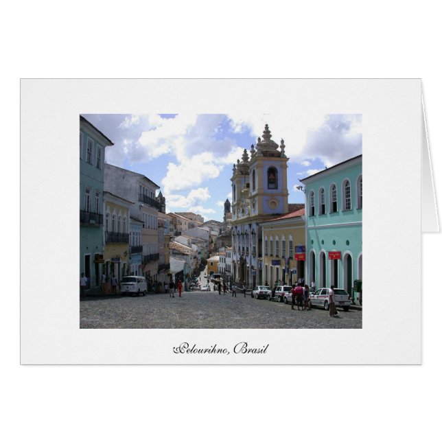 Cartão Pelourihno, Salvador, Brasil (Frente Horizontal)