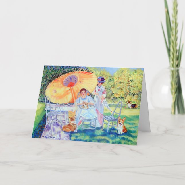 Cartão Pembroke Welsh Corgi (Frente)