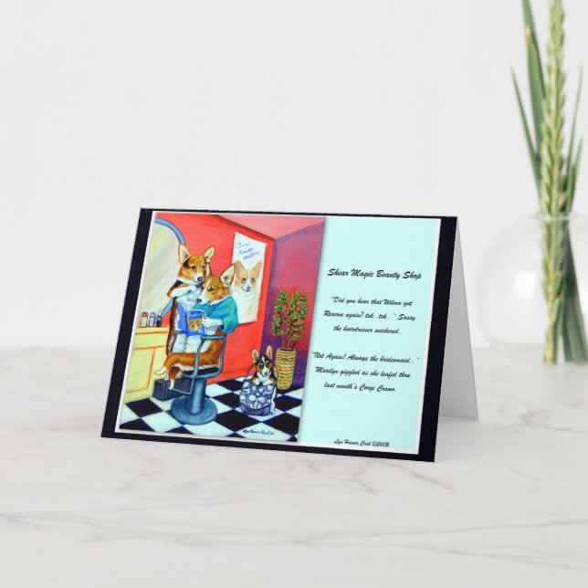 Cartão Pembroke Welsh Corgi (Frente)