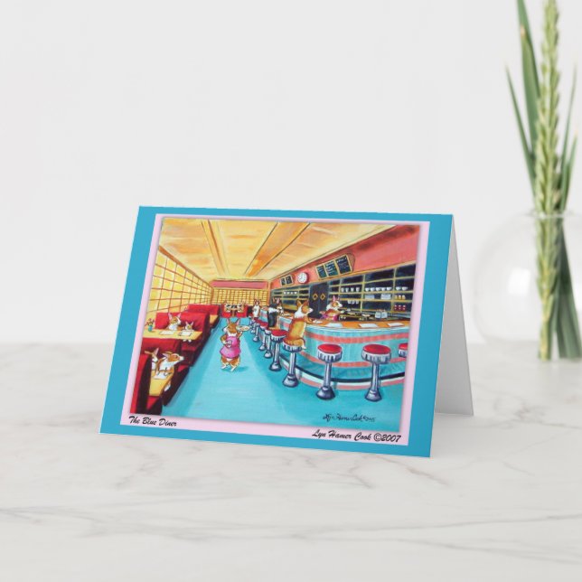 Cartão Pembroke Welsh Corgi (Frente)