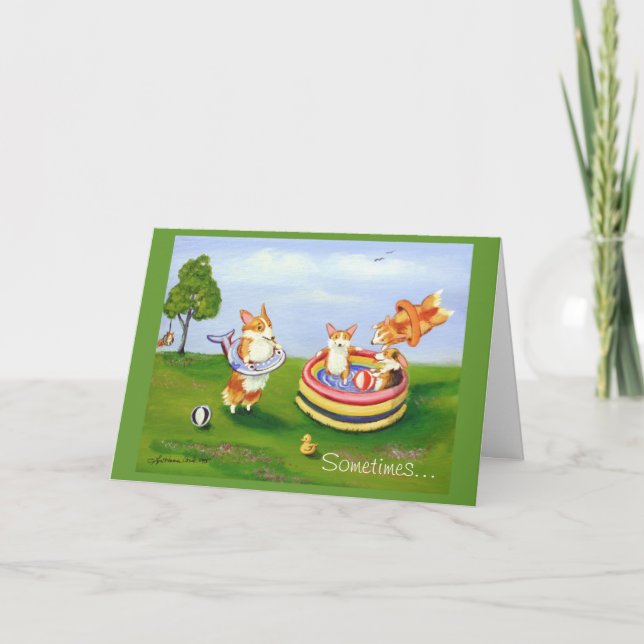 Cartão Pembroke Welsh Corgi Cards (Frente)