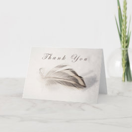 Cartão Pena Na Neve