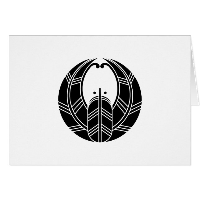 Cartão Penas de gavião do tipo Fusen (Frente Horizontal)