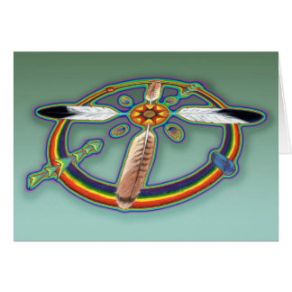 Cartão Penas do espírito