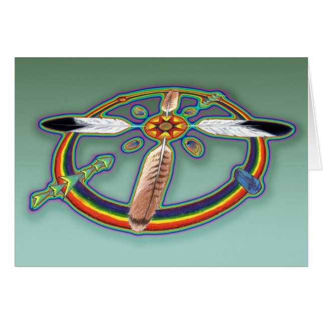 Cartão Penas do espírito (Frente Horizontal)