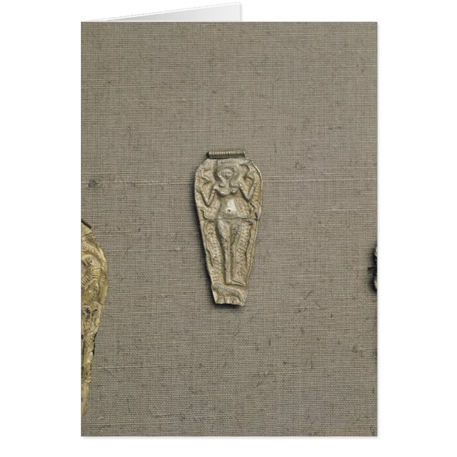 Cartão Pendente que descreve Astarte, deusa da (Frente)