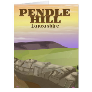 Cartão Pendle Hill Lancashire