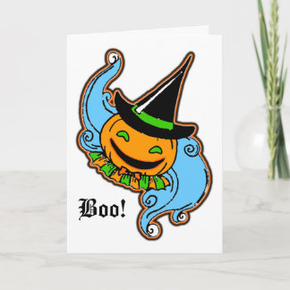 Cartão PengiHoliday pumpkinhead greeting card