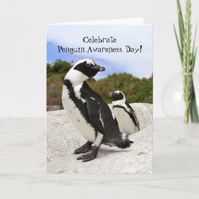 Cartão Penguin Awareness Day, January 20th Card (Frente)