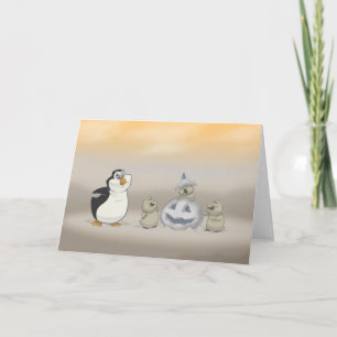 Cartão Penguin Halloween Card