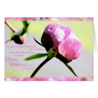 Cartão pénia com verso filipino 2:8