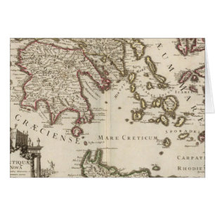 Cartão Península dos Balcãs, Grécia, Turquia