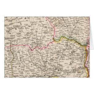 Cartão Península dos Balcãs, Turquia, Romênia