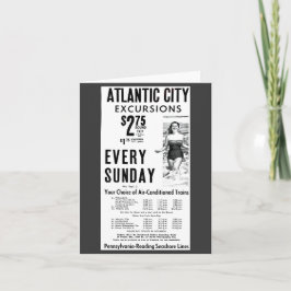 Cartão Pennsylvania Reading Seashore Lines 1962 Note Card