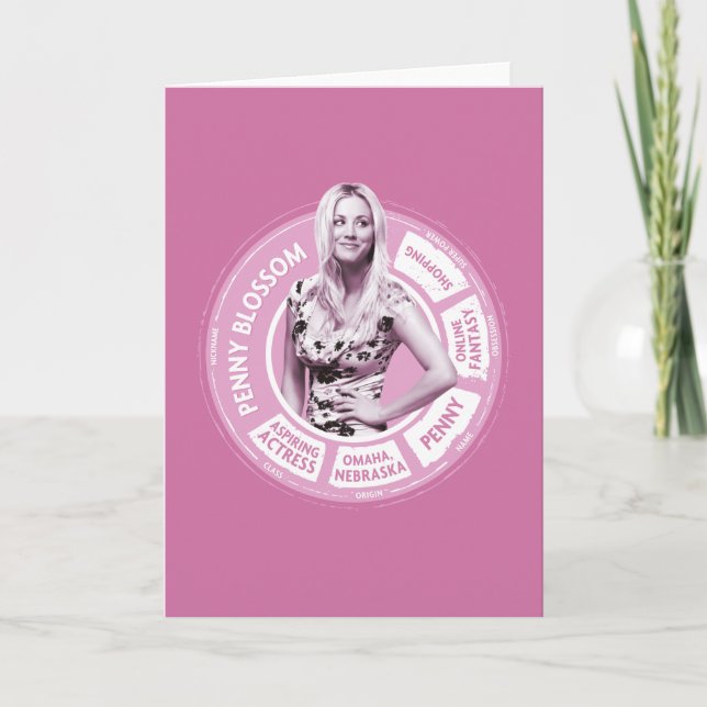 Cartão Penny Blossom Info Graphic (Frente)