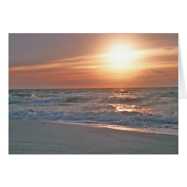 Cartão Pensacola Beach Sunrise Card (Frente horizontal)