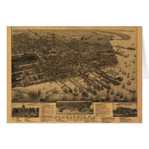 Cartão Pensacola Florida (1885)
