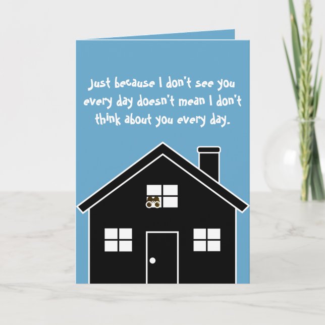 Cartão Pensamento ASSUSTADOR de você (Frente)