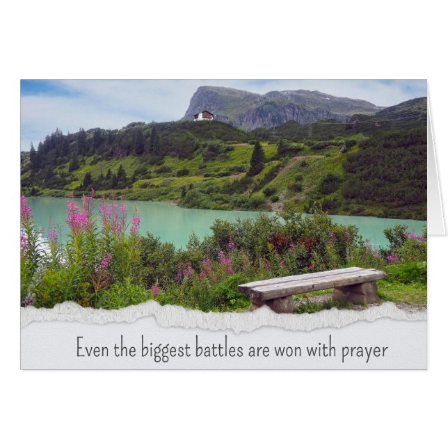 Cartão Pensamento Austríaco em Montanha (Frente Horizontal)