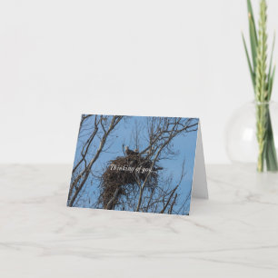 Cartão Pensamento De Problemas De Águia Dupla Na Sua Plac