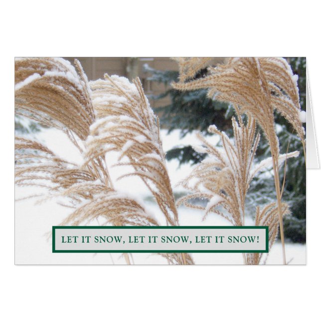 CARTÃO PENSAMENTO DE VOCÊ ESTA ÉPOCA DE FÉRIAS/ NEVE (Frente horizontal)