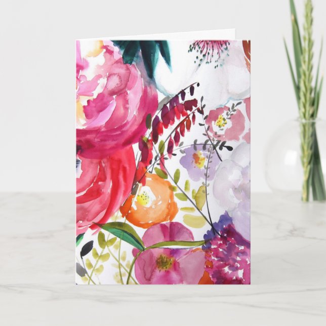 Cartão Pensamento Floral Para Você (Frente)