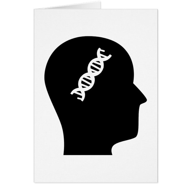 Cartão Pensamento sobre a genética (Frente)