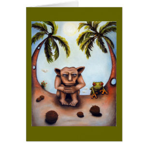 Cartão Pensamento sobre cocos