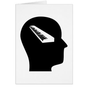 Cartão Pensamento sobre teclados