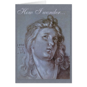 Cartão Pensamentos CC0371 do anjo de Albrecht Dürer