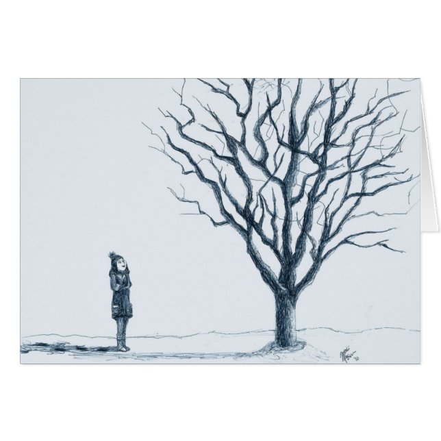 Cartão Pensamentos mornos (Frente Horizontal)