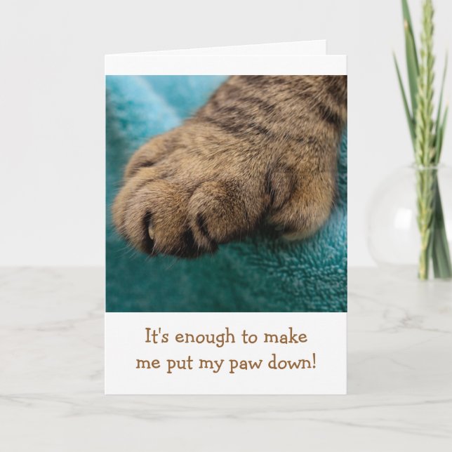 Cartão Pensamentos Sobre Cancer Engraçado (Frente)