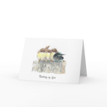 Pensando de você - quatro pássaros pequenos, 1