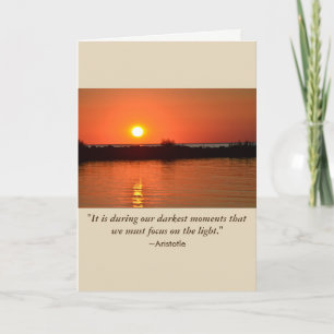 Cartão Pensando em seu encorajamento