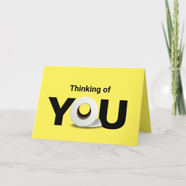 Cartão pensando em seu papel higiênico (Frente)