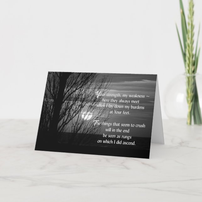 Cartão Pensando Em Sua Árvore Sunset (Frente)