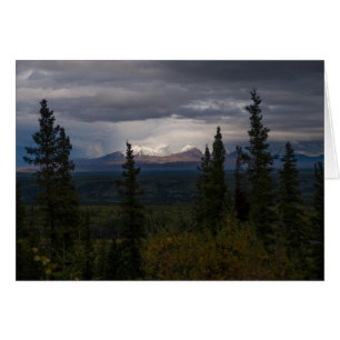 Cartão Pensando Em Sua Fotografia De Montanhas Iluminadas