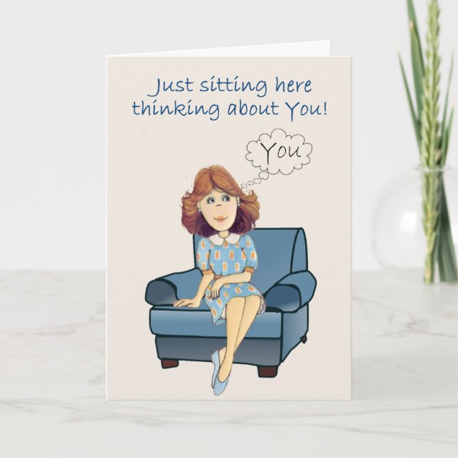 Cartão Pensando em você (Frente)