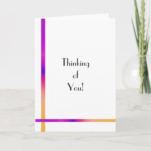 Cartão Pensando em você! (Frente)