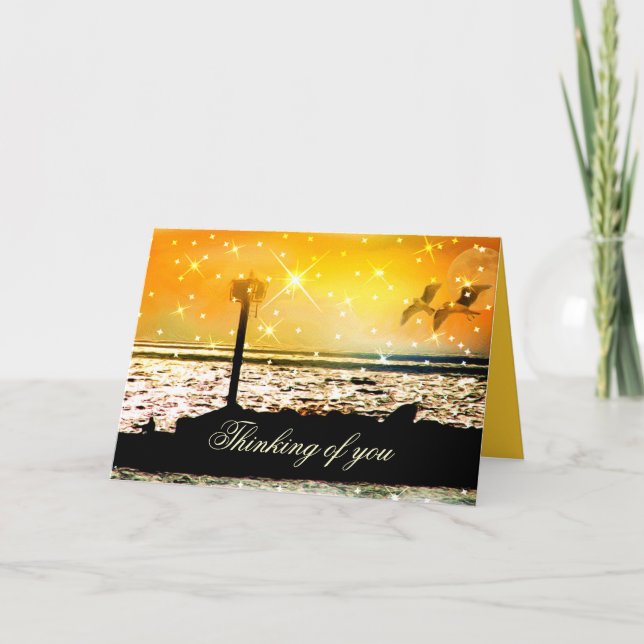Cartão Pensando em você. (Frente)