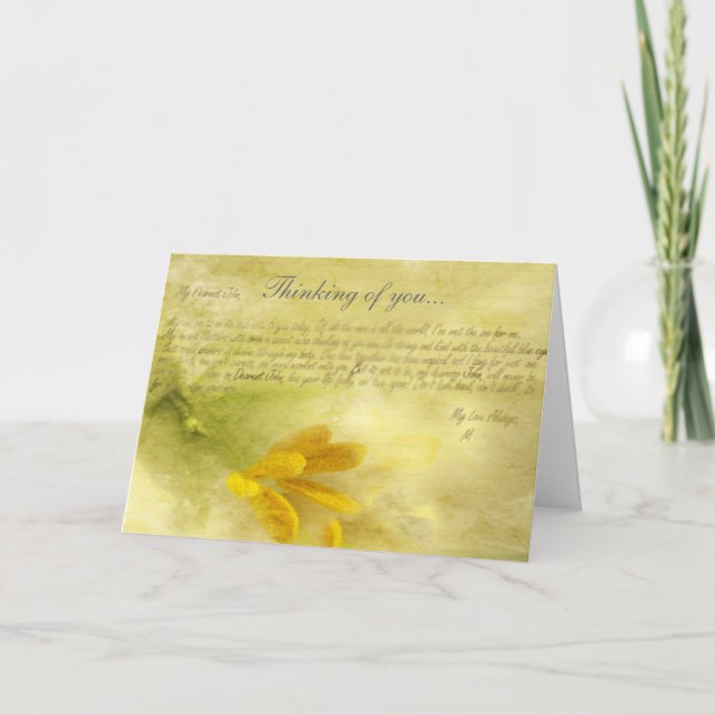 Cartão Pensando em você... (Frente)