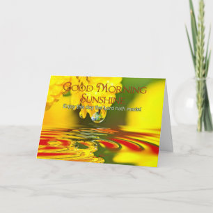 Cartão Pensando em você - Bom dia, sol