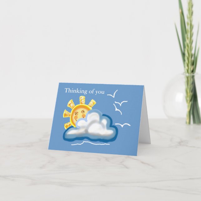 Cartão Pensando em você Card (Frente)