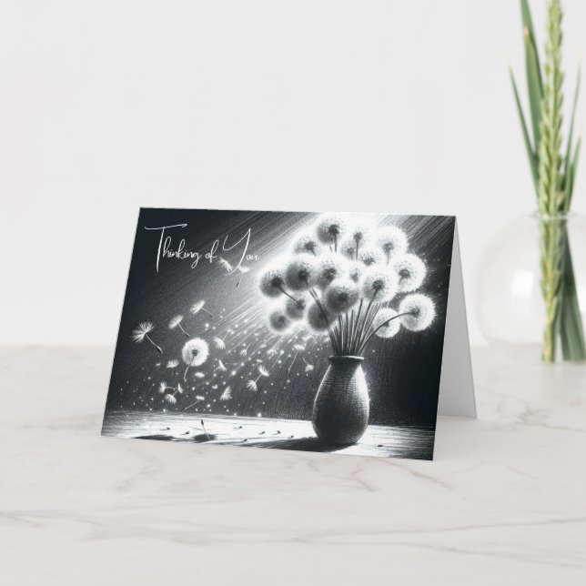 Cartão Pensando Em Você, Dandelion Bunch (Frente)