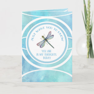 Cartão Pensando em você Dragonfly