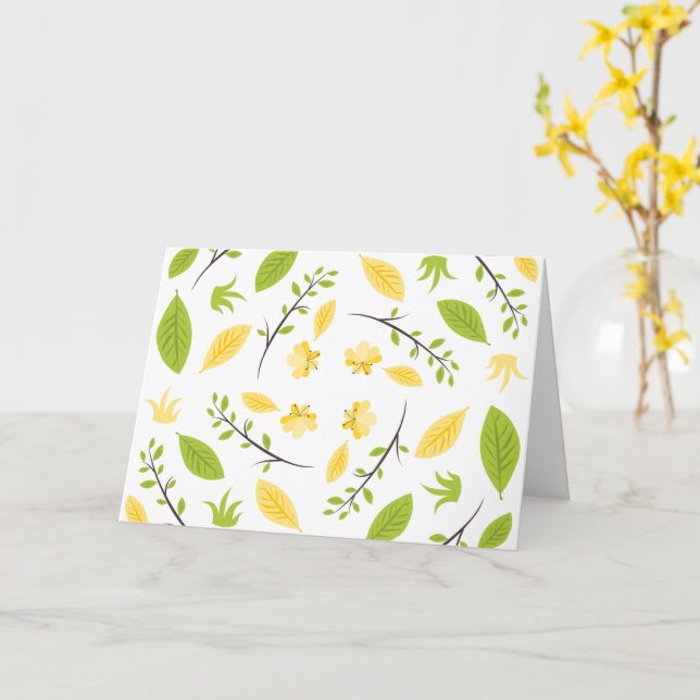 Cartão Pensando em você e enviando nosso amor (Flor Amarela)