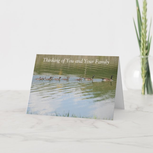 Cartão Pensando em Você e Sua Família (Frente)