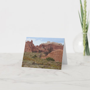 Cartão Pensando em você, espanhol